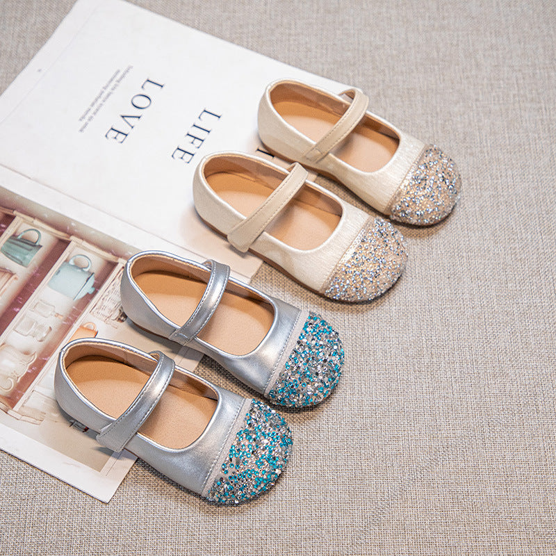Ballerine Bambina con Glitter – Chiusura a Strappo
