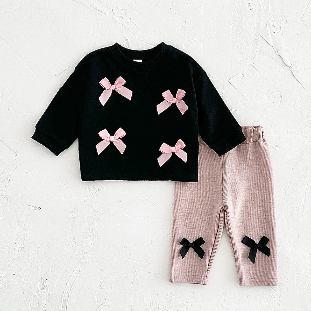 Completo Bimba  fiocchi in rilievo – Autunno/Inverno