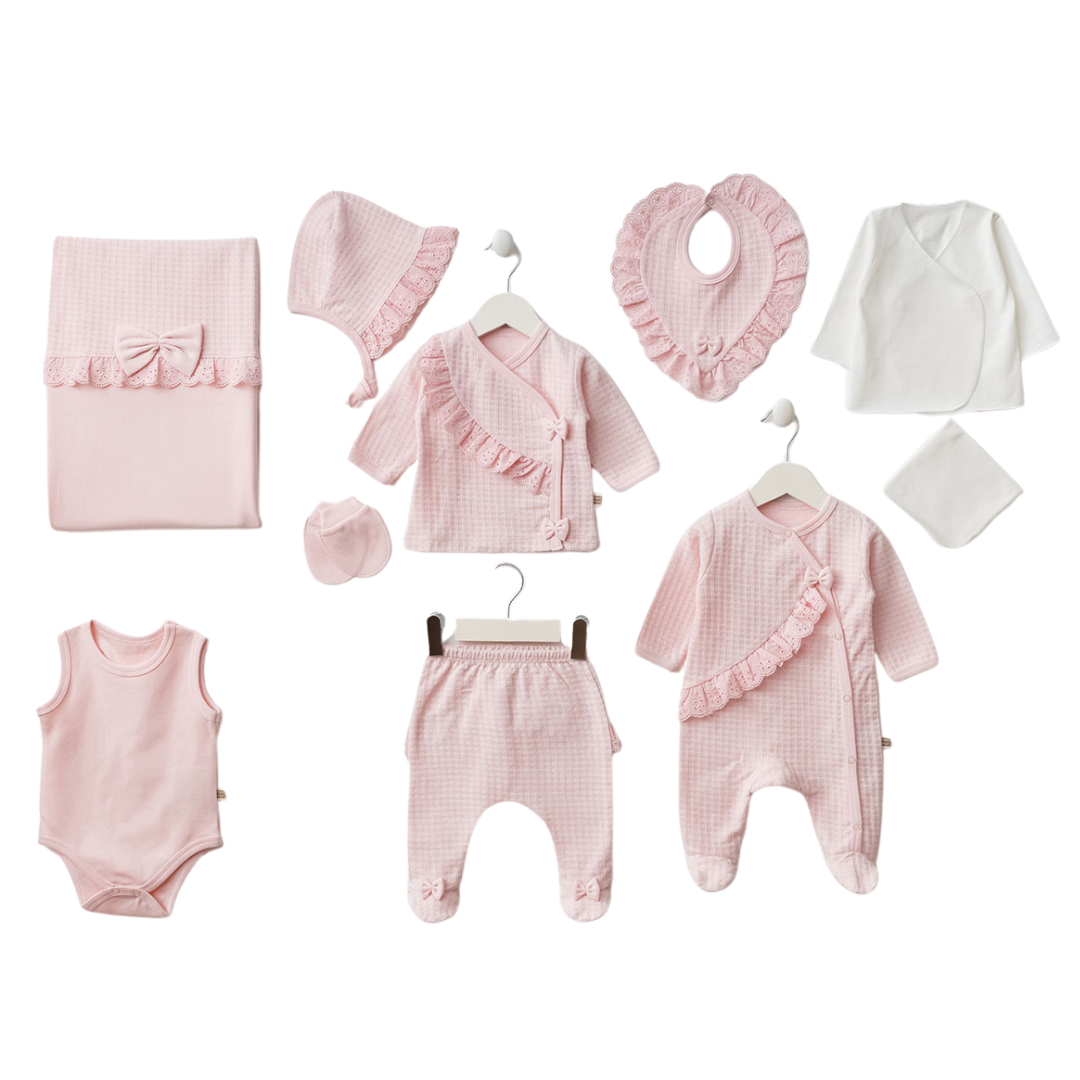Conjunto de 10 piezas de algodón cálido para bebé 0-3 meses