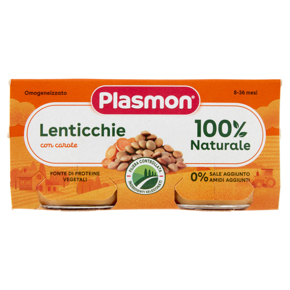 Omogeneizzato Plasmon Lenticchie 2x80gr