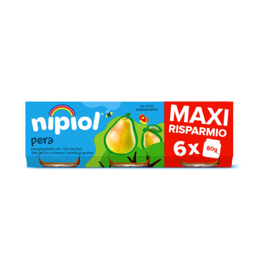 Omogeneizzato di Frutta Nipiol Pera 80grx6