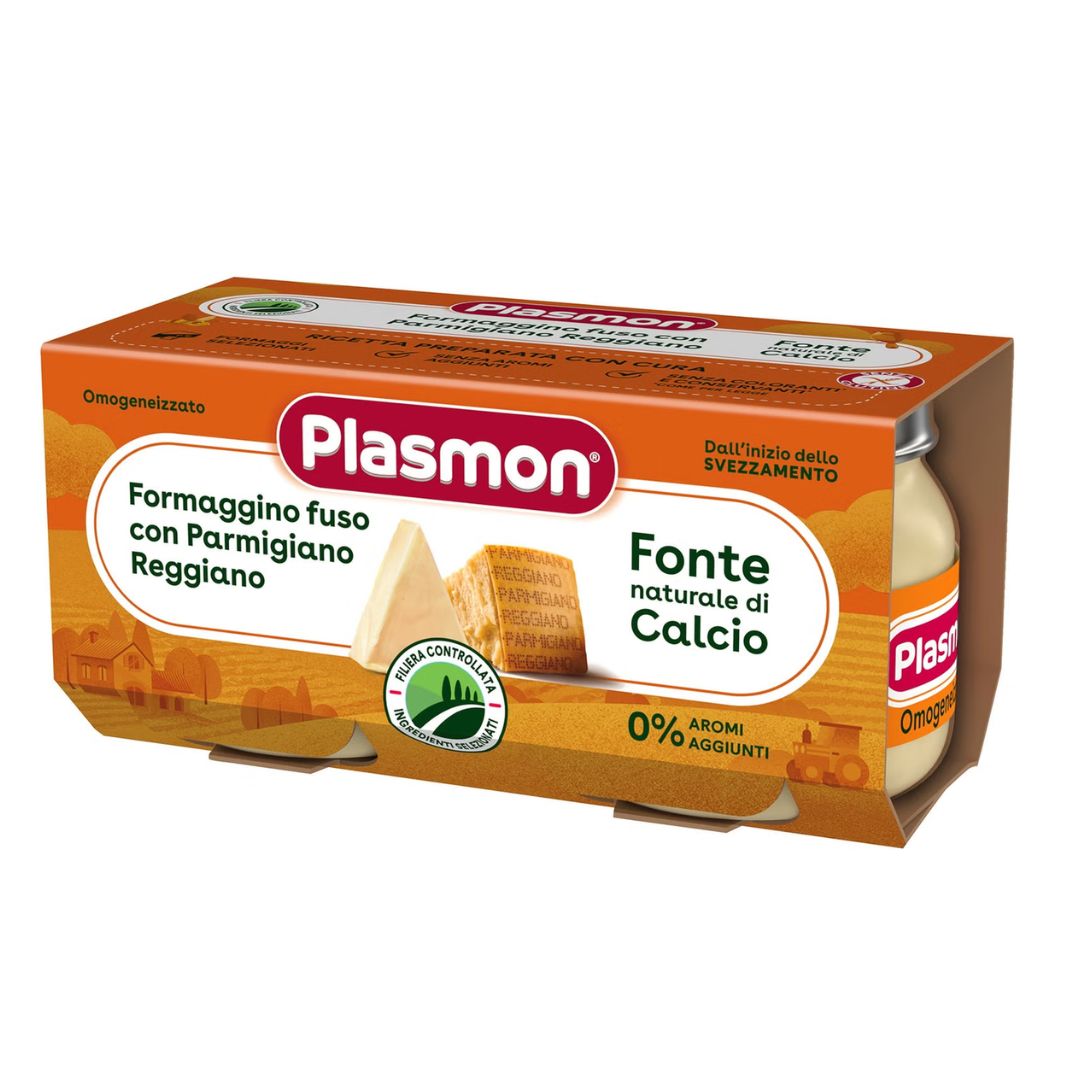Plasmon Omogeneizzato Formaggino con Parmigiano Reggiano 2X80gr