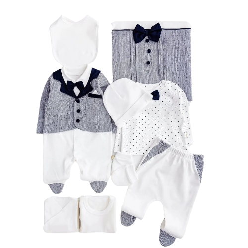 Corredino 0-3 mesi bimbo blu caldo cotone  9pz