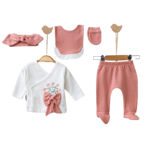 Set Completo Rosa Antico 0-3 mesi