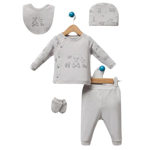 set cotone baby 0-3 mesi unisex