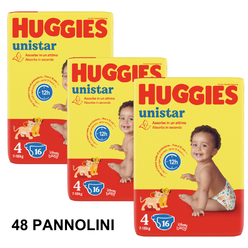 Pannolini Huggies Unistar pacco triplo 4., 48pz