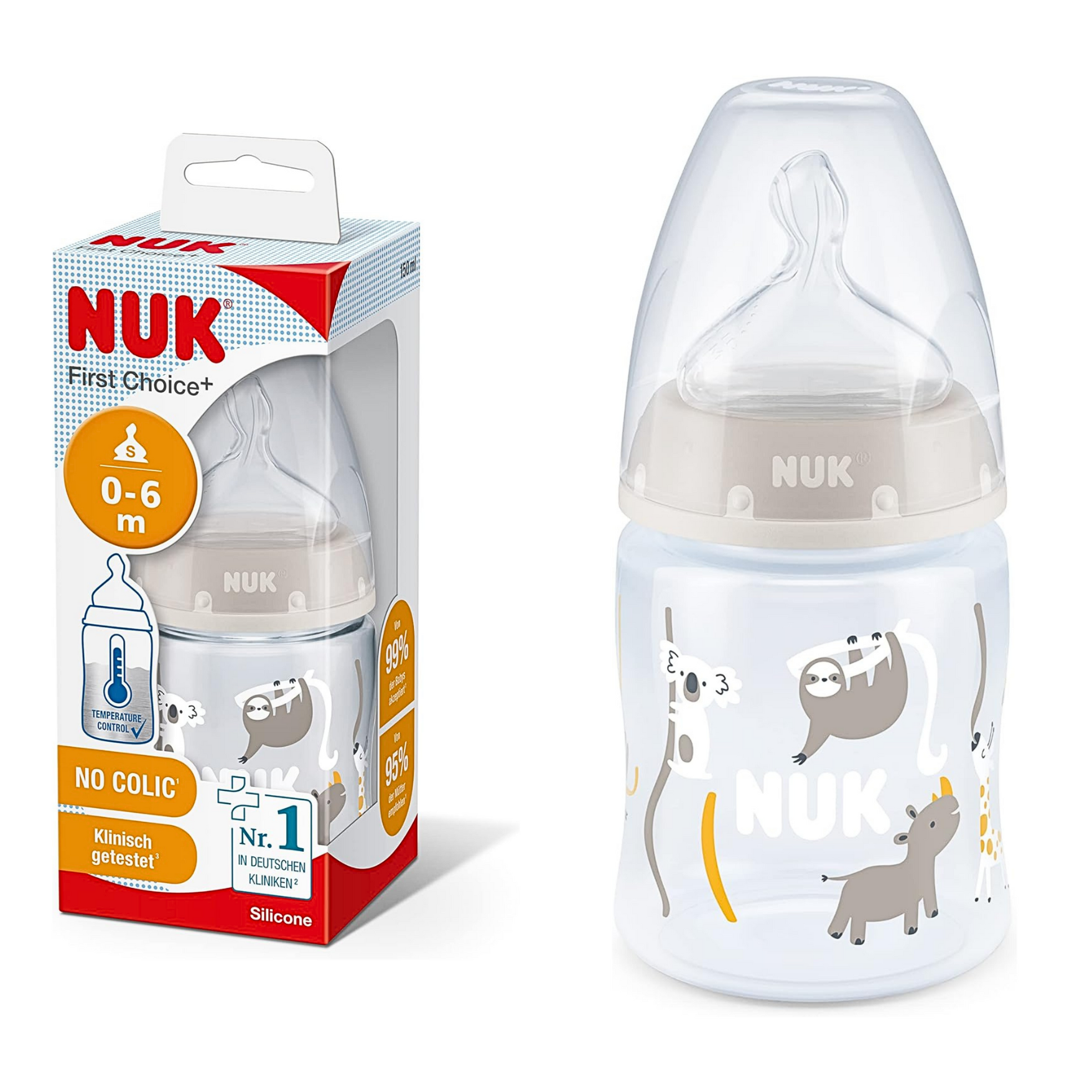 Biberon Nuk TEMPERATURE INDICATOR 0-6m koala