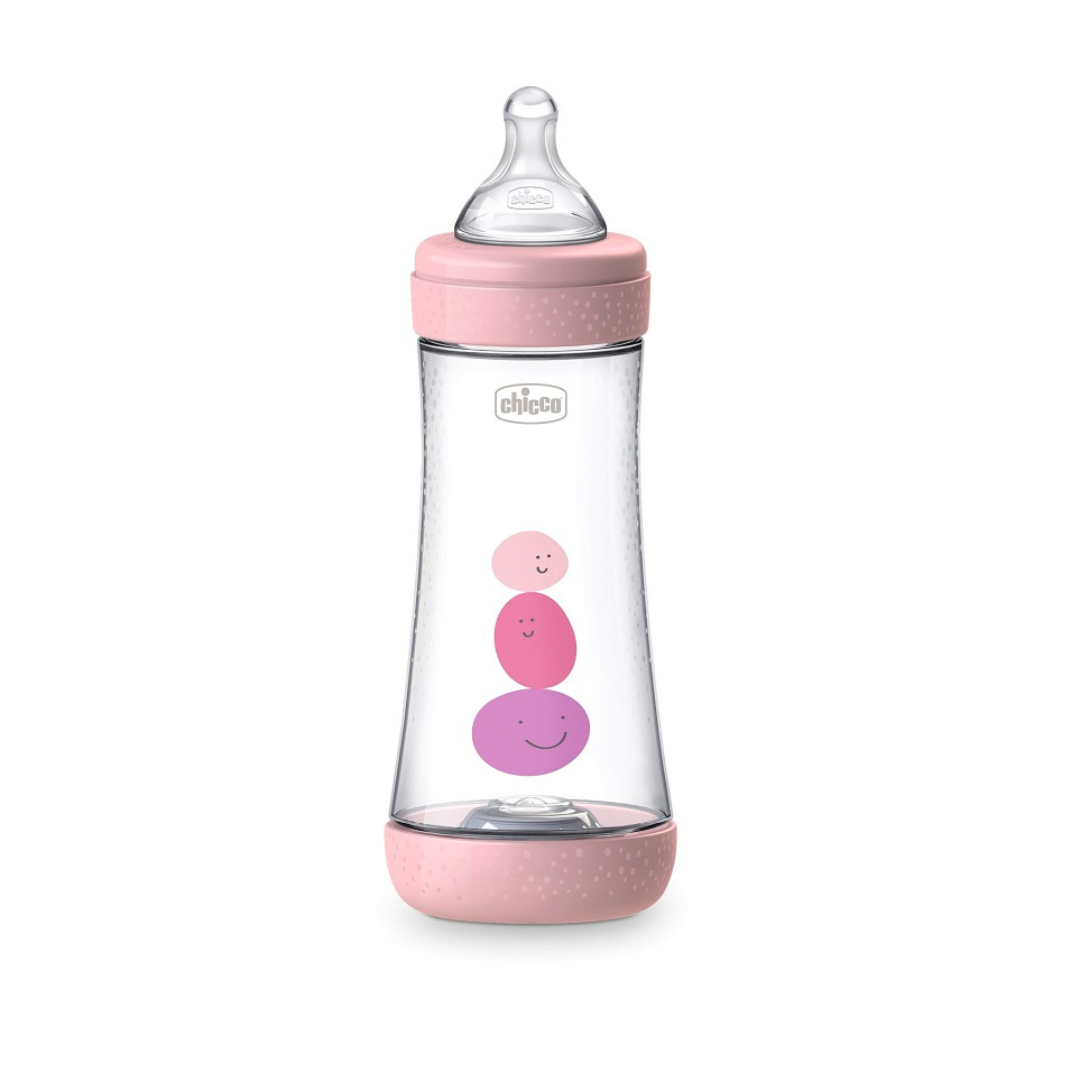 Biberon Chicco perfect 5 240ml rosa anticolica 2m+