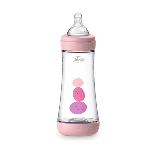 Chicco perfect 5 Biberon rose anti-colique 240 ml 2 mois+