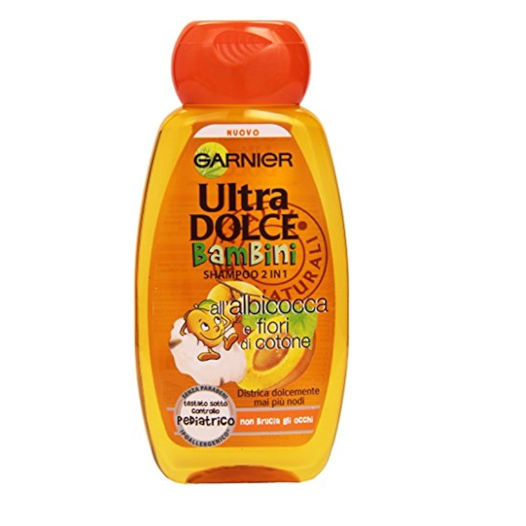 Shampoo garnier bambini all'albicocca 2 in 1