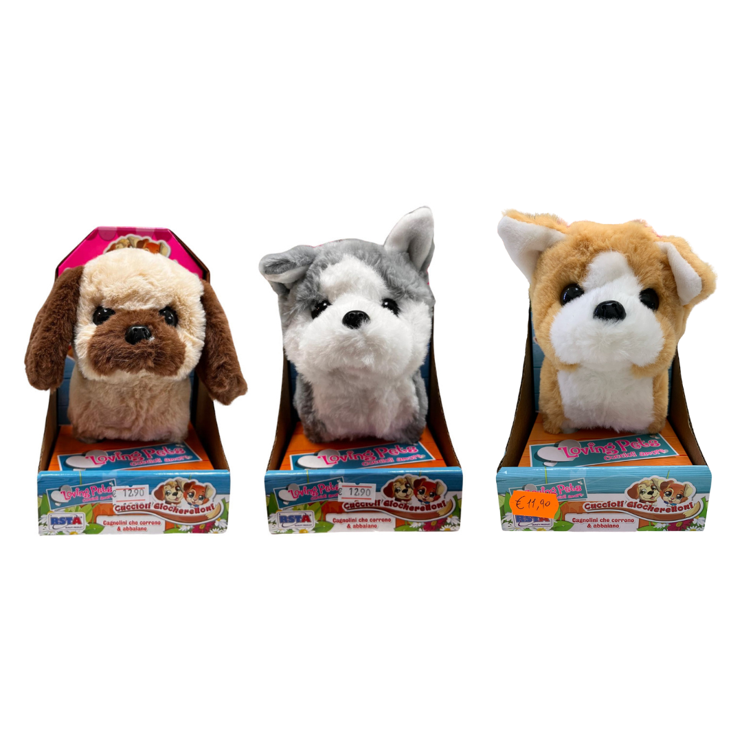 Cagnolino cammina e abbaia