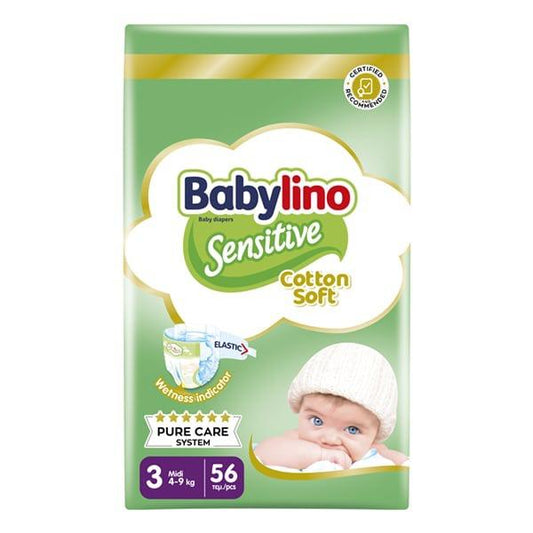 Pannolino Babylino sensitive 3. 4-9kg 56pz - Baby Shop Store