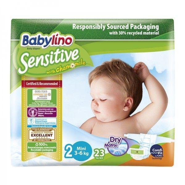 Pannolini Babylino sensitive 2. 3-6kg 23pz - Baby Shop Store