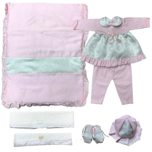 set corredo principessa "giulia" estivo rosa-argen - Baby Shop Store