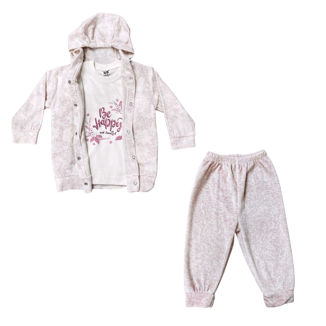 Tuta Bimba Velluto Invernale- Felpa, Maglietta e Pantaloni