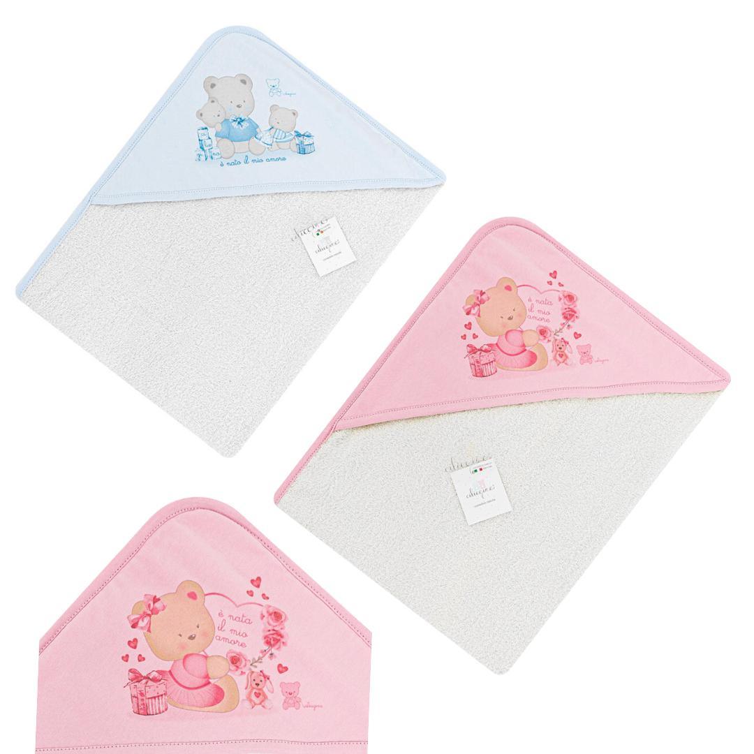 Accappatoio Bimbo-Bimba Triangolo - Baby Shop Store