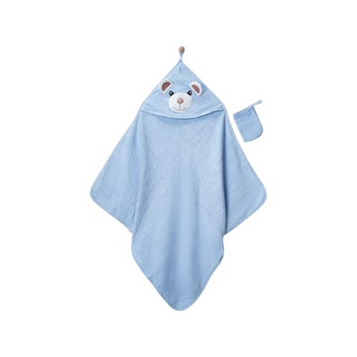 Accappatoio azzurro+ guanto