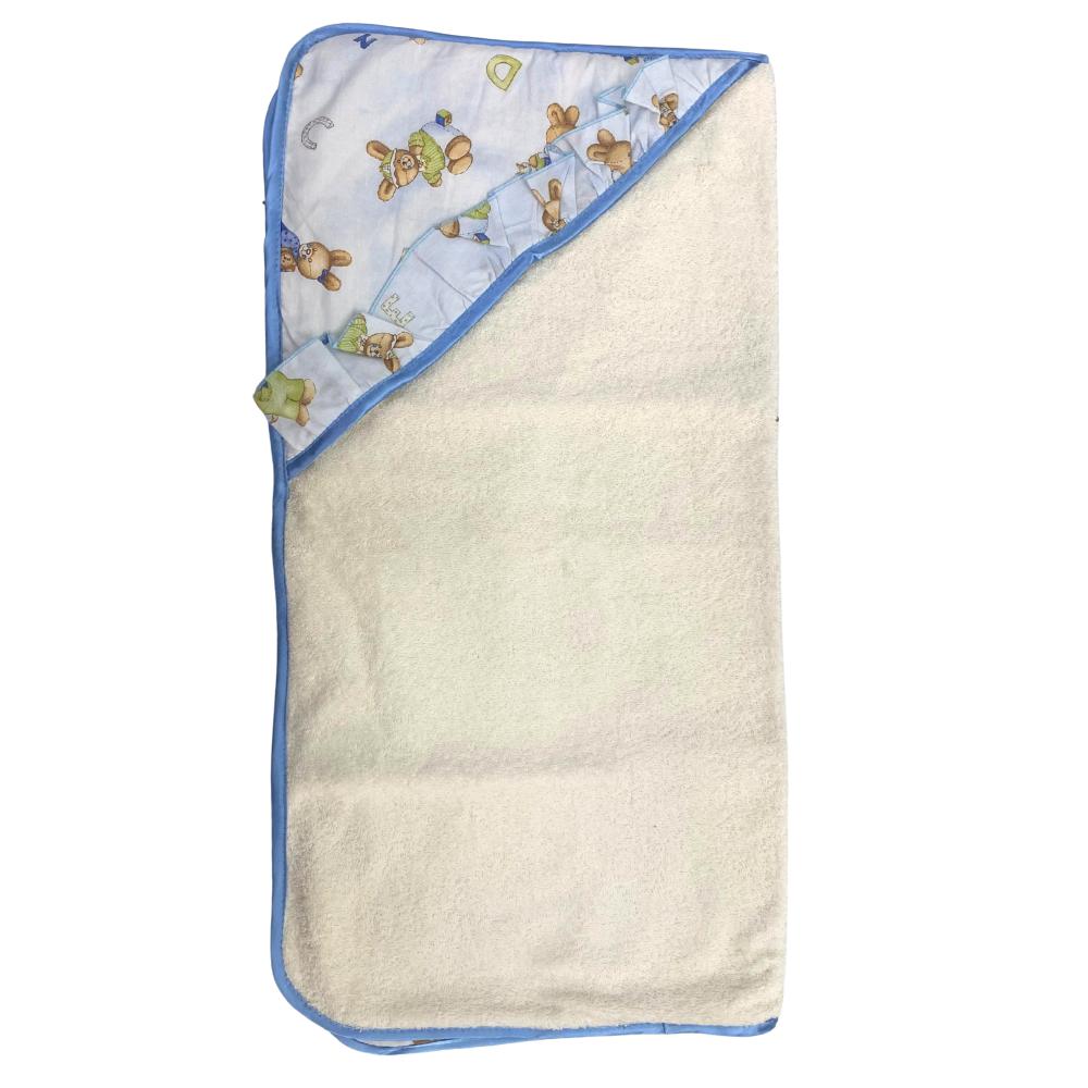 Accappatoio Traingolo panna e azzurro