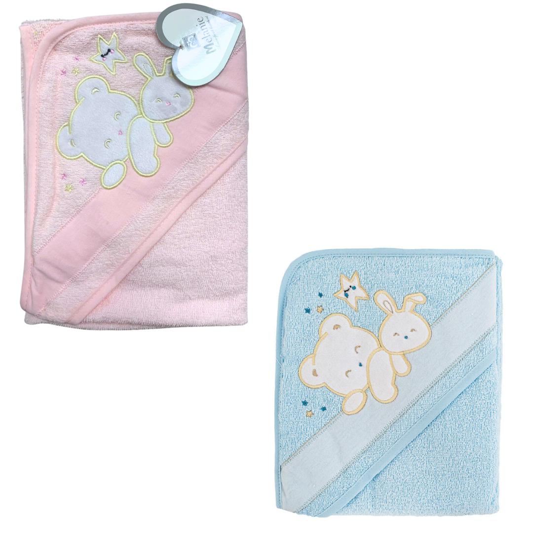 Accappatoio triangolo Melanie orsetto e conigliett