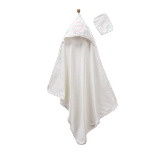 Accappatoio triangolo Ricamato principessa+ guanto