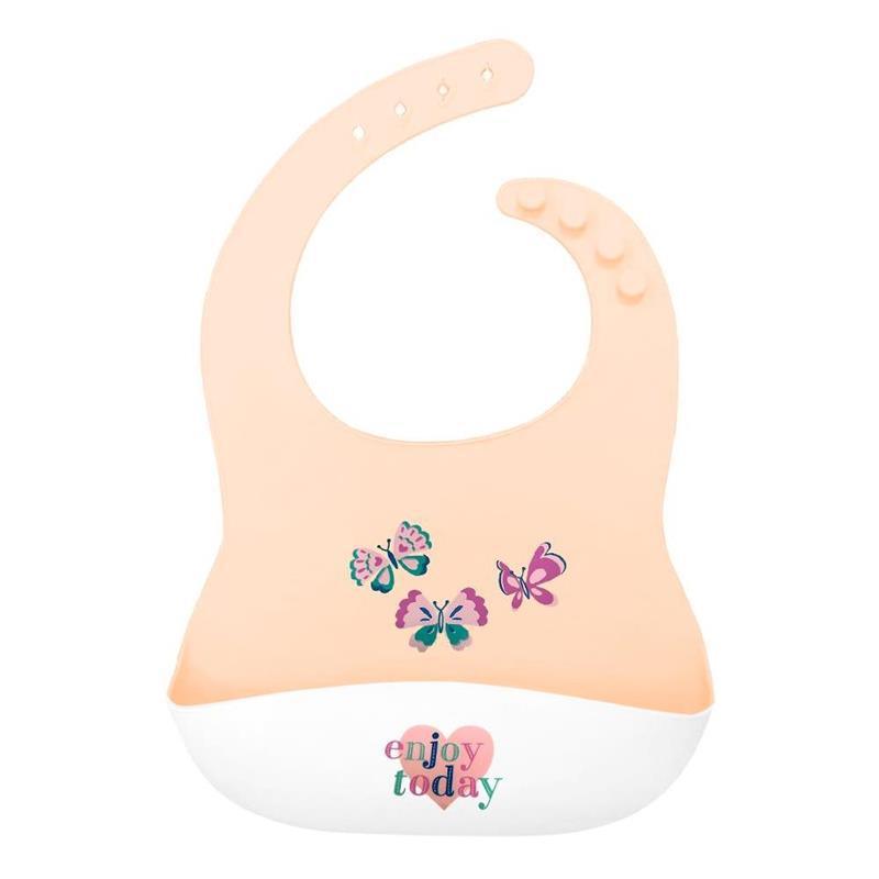 Bavetta in silicone Ellepi rosa - Baby Shop Store