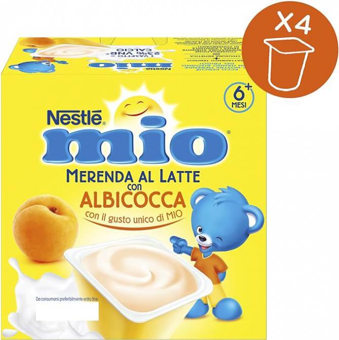 Mio Merenda al latte Albicocca 4x100gr da 6m+ - Baby Shop Store