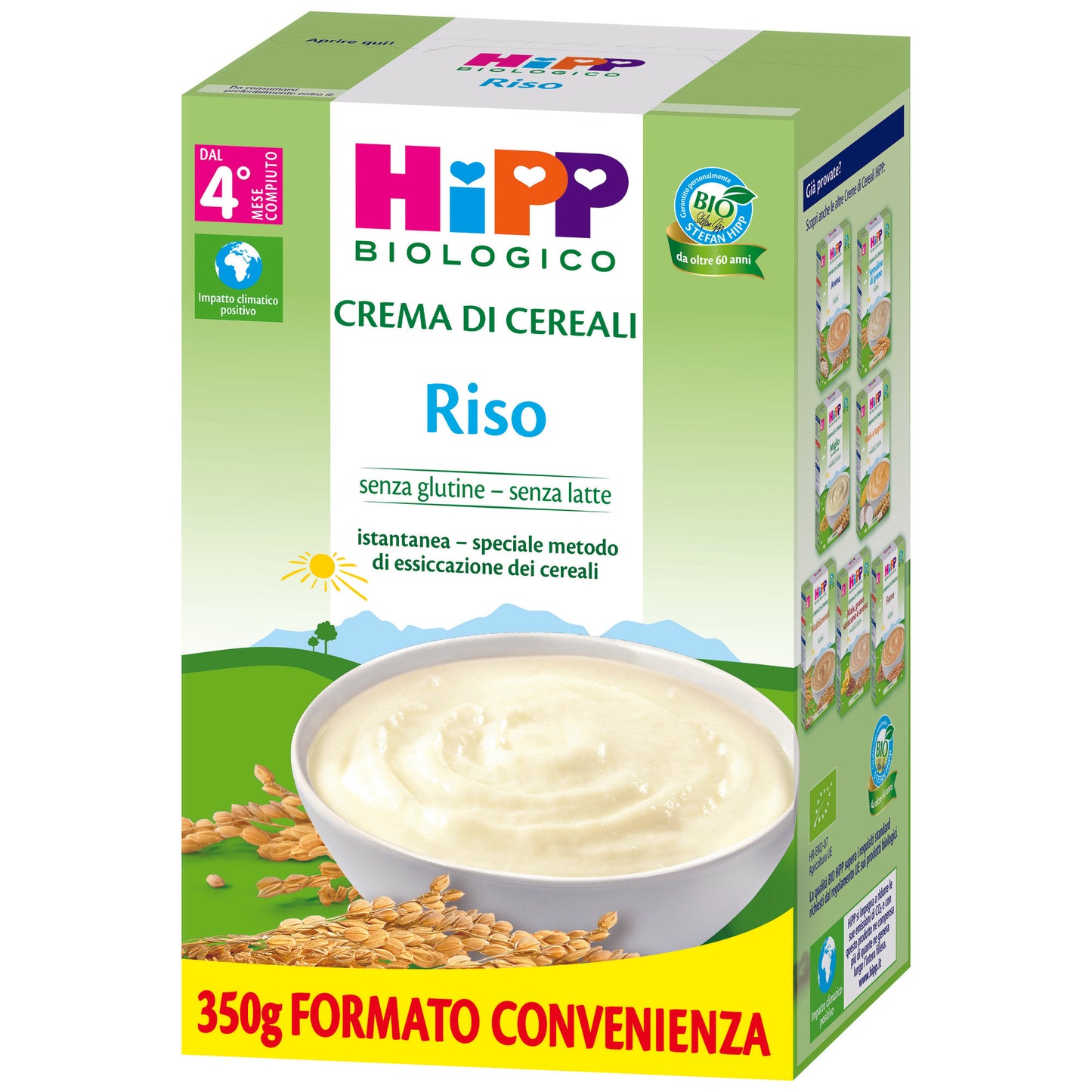 Crema di cereali Riso hipp 350gr