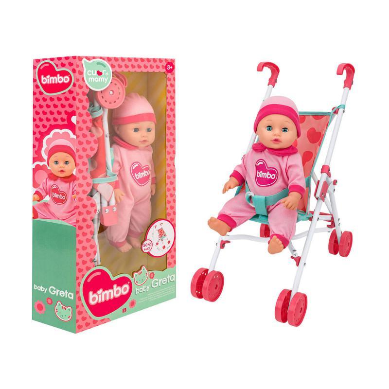 Baby Greta Bambola 36cm Con Passeggino - Baby Shop Store