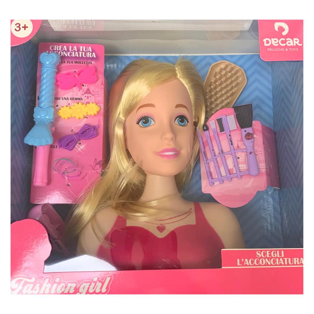 Testa Bambola crea acconciatura