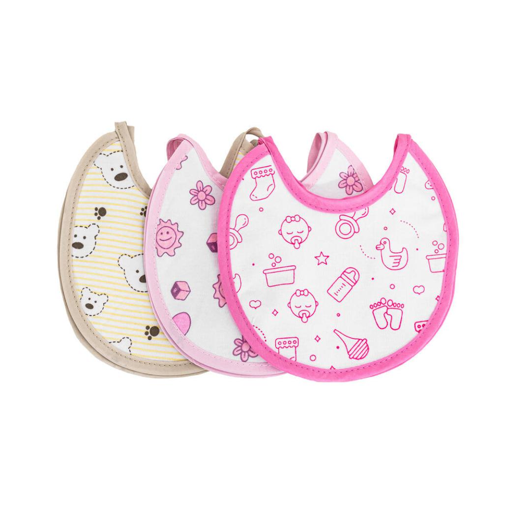 BAVETTE NEONATO MISURA 16X16 SPUGNA/PEVA CONF DA 6