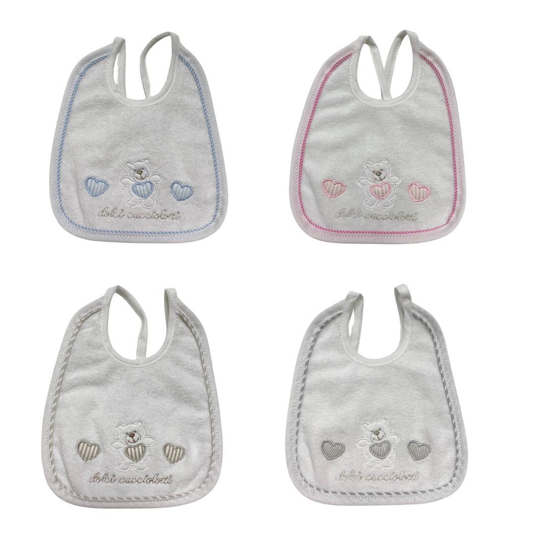 Bavetta Lair orsetto e cuori - Baby Shop Store