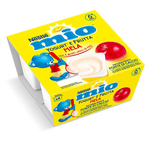 Mio Merenda al latte fermentato Mela 4x100gr da 6m