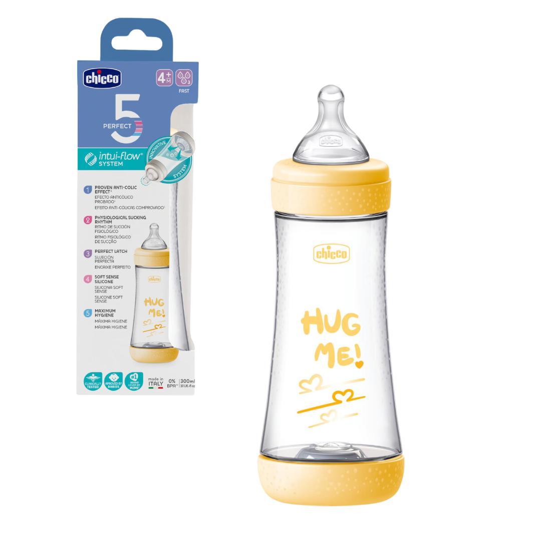 Biberon Chicco Perfect 5 300ml Giallo - Baby Shop Store