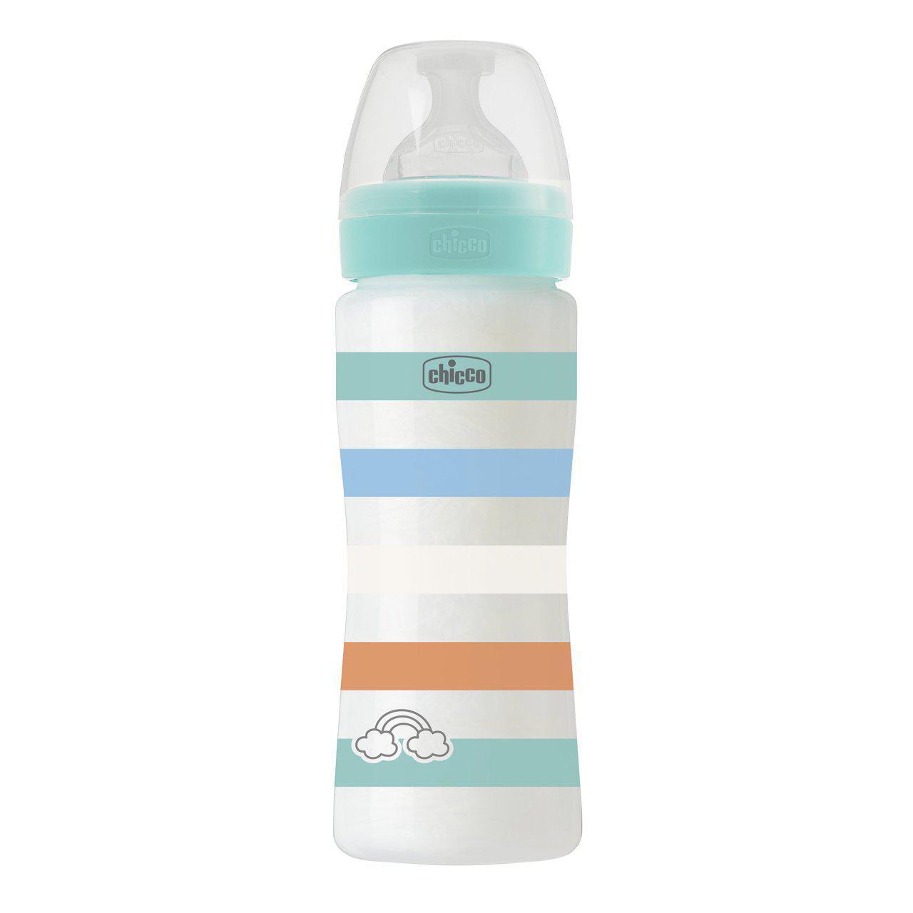 Biberon Chicco Well Being 330ml 4+ verde - Baby Shop Store