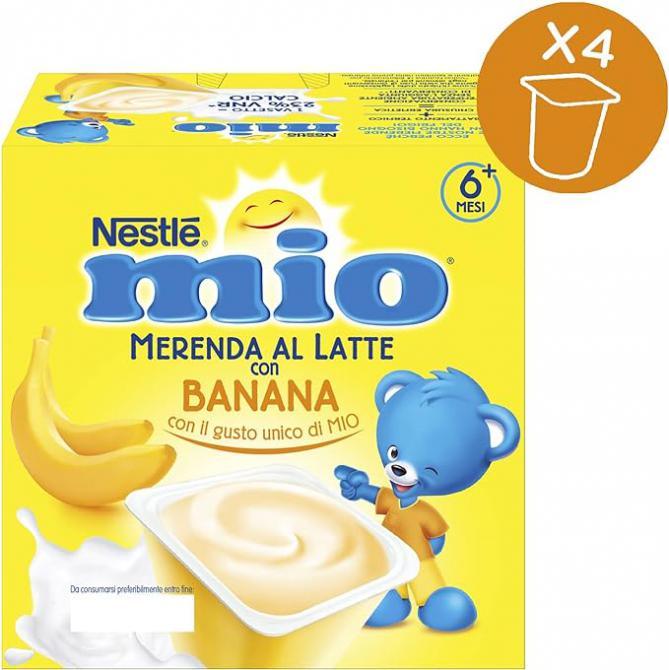 Mio Merenda al latte Banana 4x100gr da 6m+ - Baby Shop Store