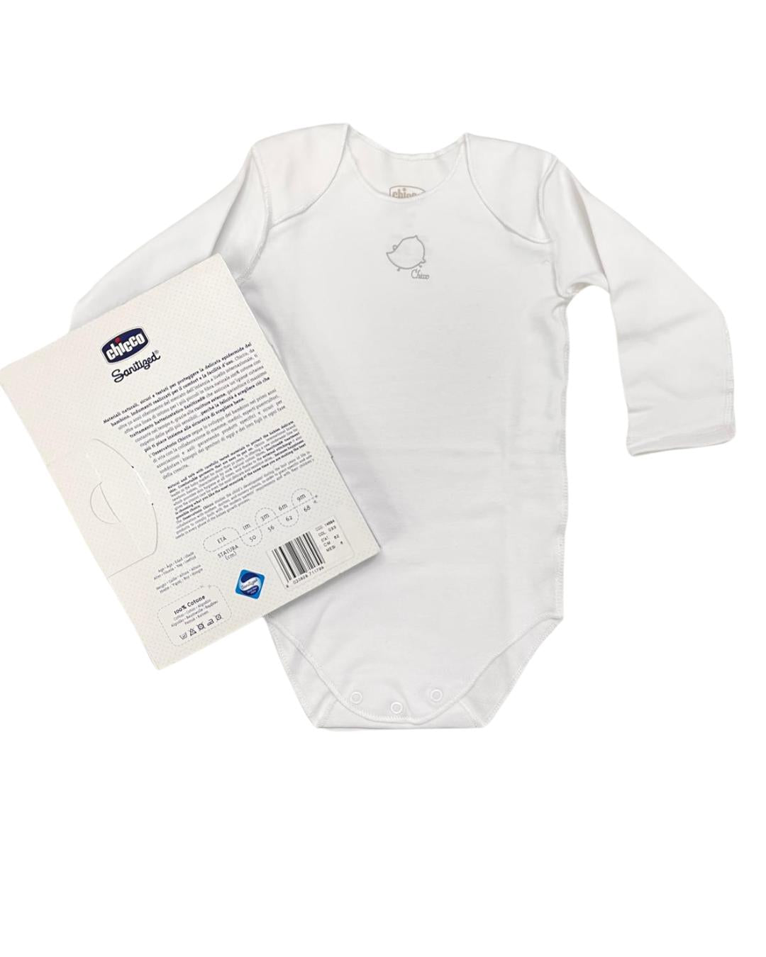 Chicco Body 100  cotone  manica lunga senza cucitu