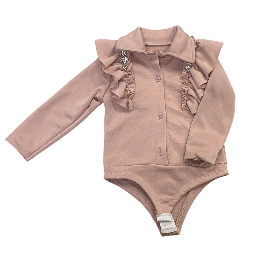 Body Elegante Bimba  Rosa Antico Felpato