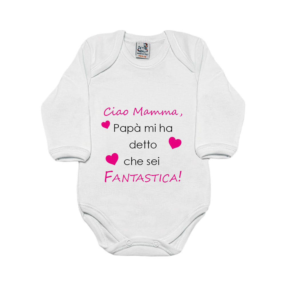 Body maniche lunghe personalizzato