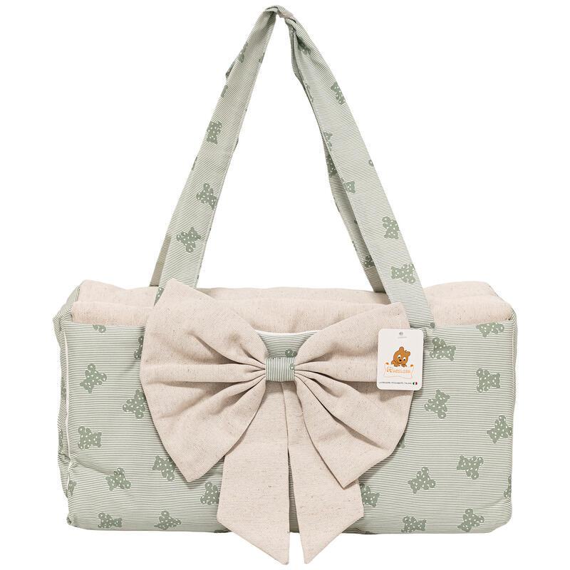 BORSONE CON FASCIATOIO E CON FIOCCO MARILISA VERDE