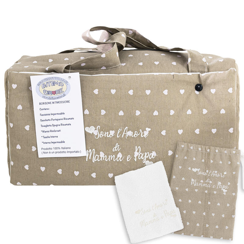 BORSONE+FASCIATOIO+INTERNO PLASTIFICATO+ACCESSORI