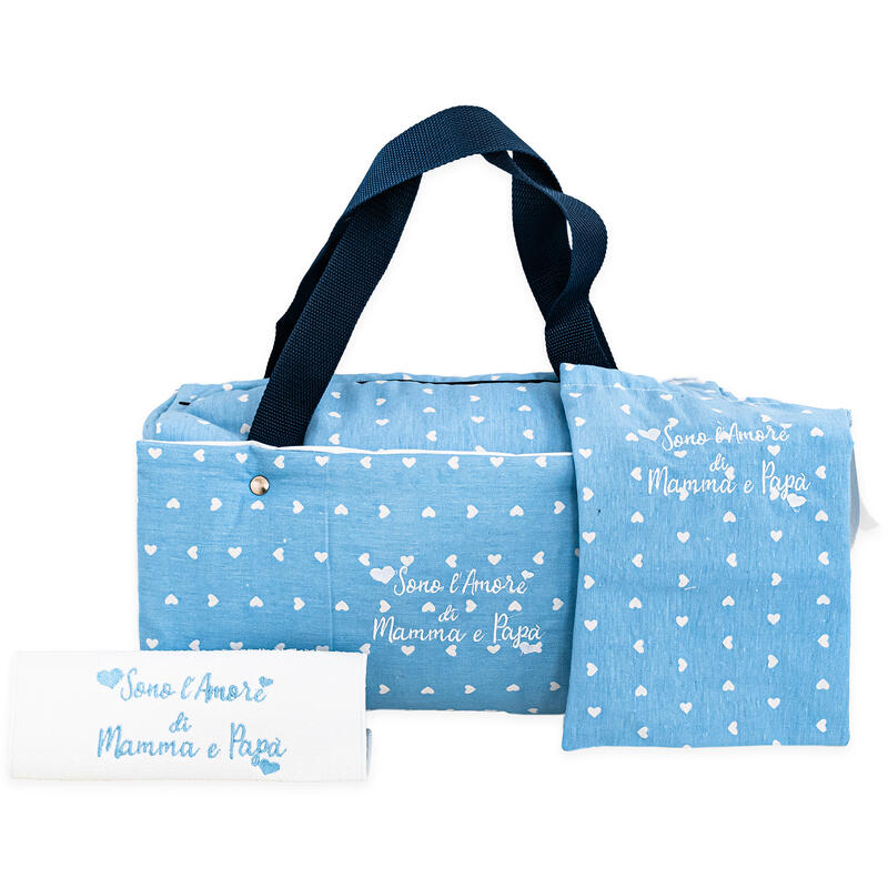 BORSONE+FASCIATOIO+INTERNO PLASTIFICATO+ACCESSORI