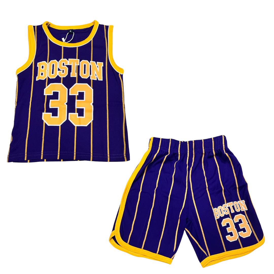 Completo Basket Bambino Estivo Viola-Canotta e Pantaloncini