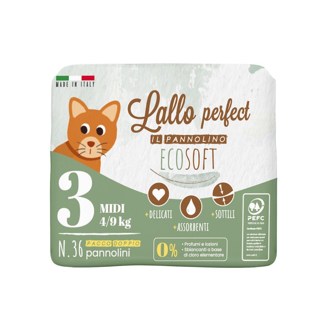 Lallo 3. 36 pannolini 4/9 kg Ecosoft - Baby Shop Store