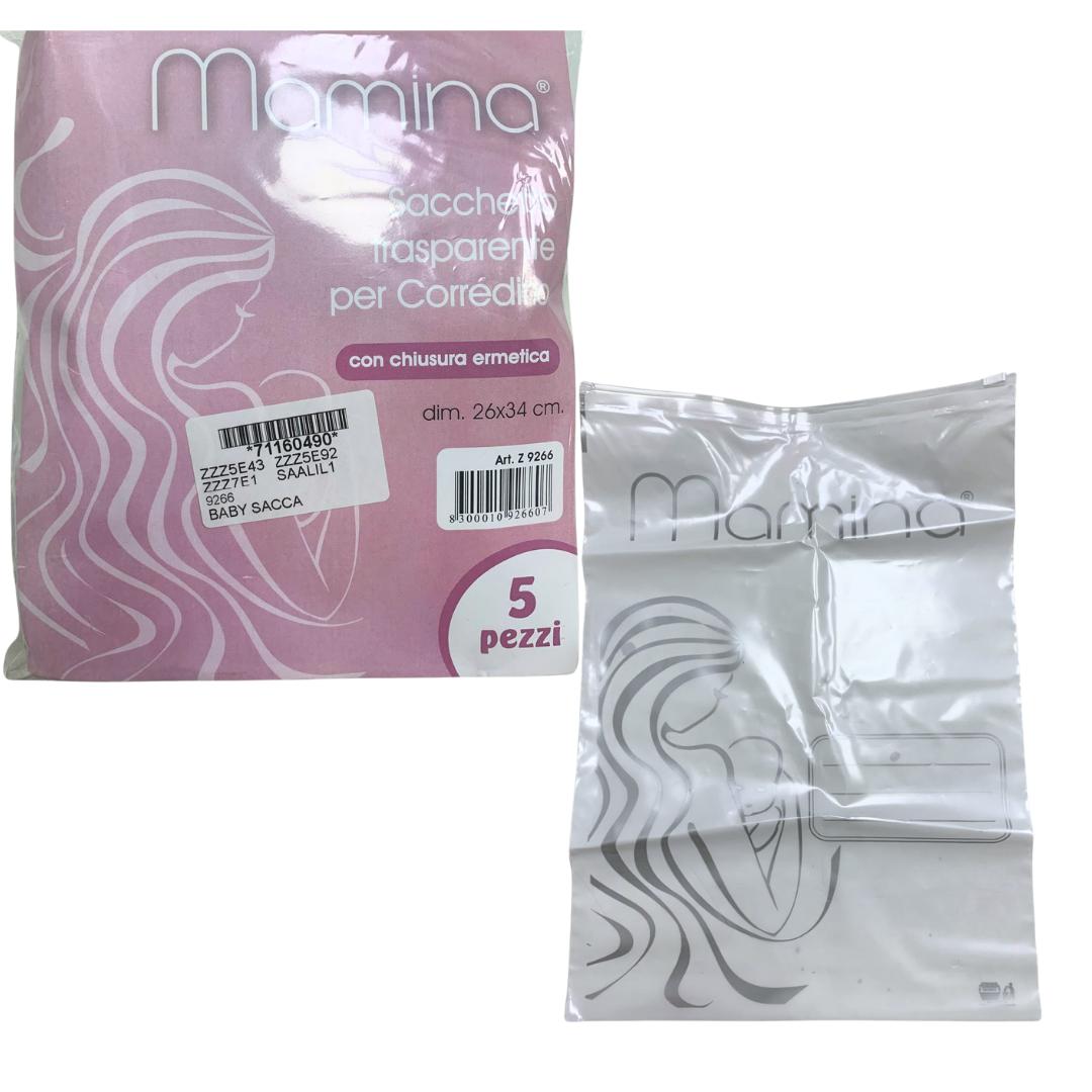 Sacche Trasparenti Mamina per Corredino – 5 Pezzi