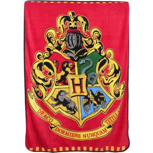 plaid harry potter rosso in pile 120 * 150 cm - Baby Shop Store