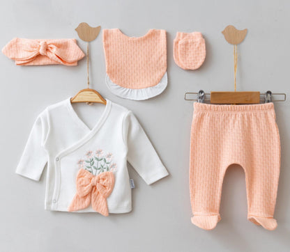 Conjunto Completo Rosa Viejo 0-3 meses Otoño/Primavera/Verano 100% Algodón