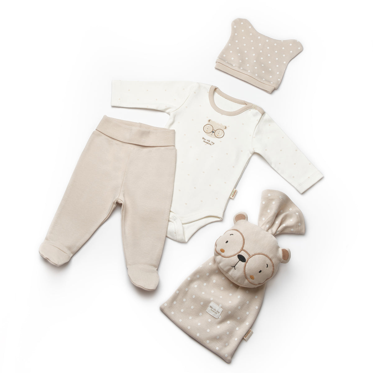 Set Neonato Orsetto   100% cotone