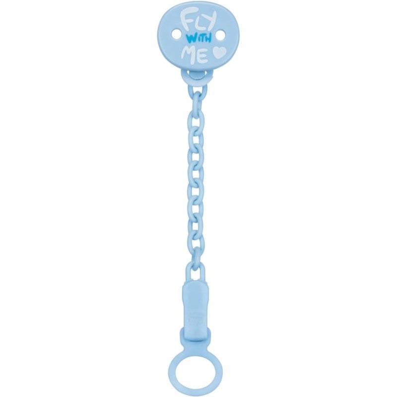 Catenella ciuccio Chicco Azzurra all you can clip