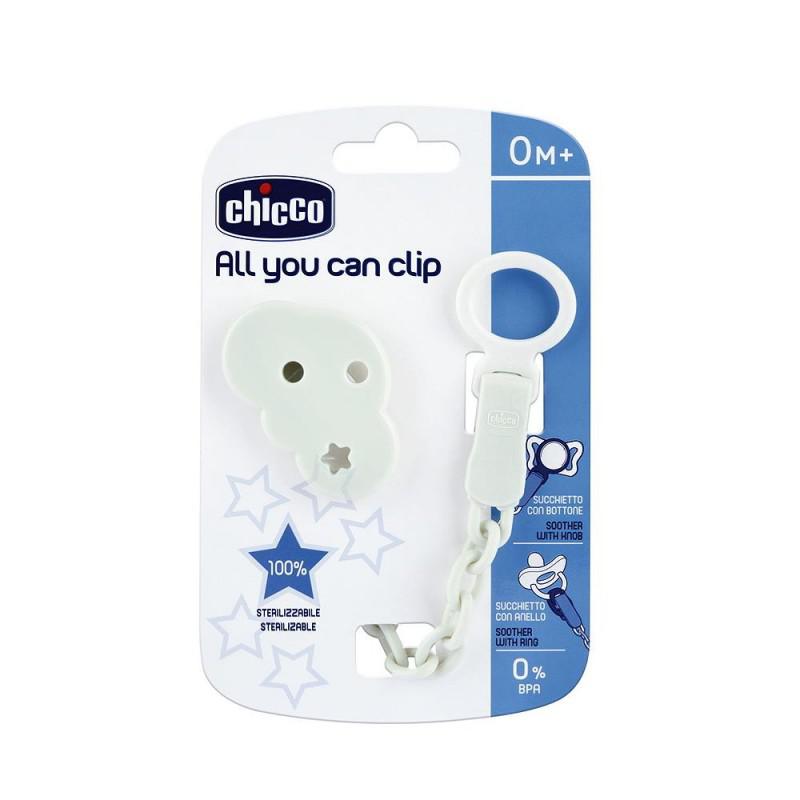 Catenella Porta Ciuccio Chicco Nuvola grigia