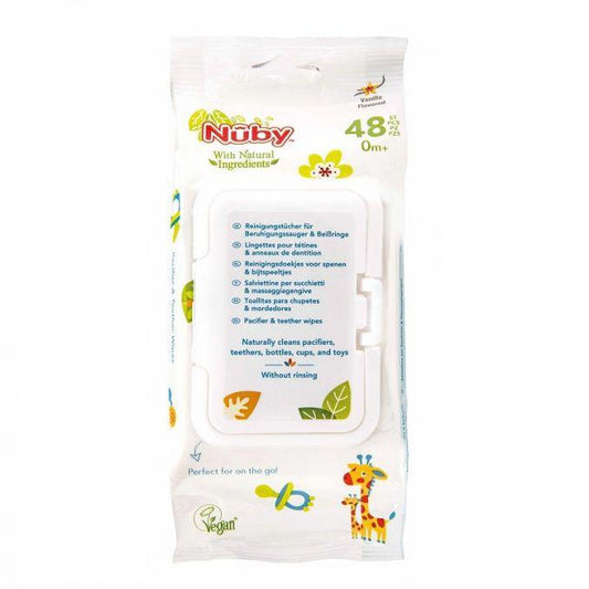 Salviette Nuby per ciucci e massaggiagengive 48pz - Baby Shop Store